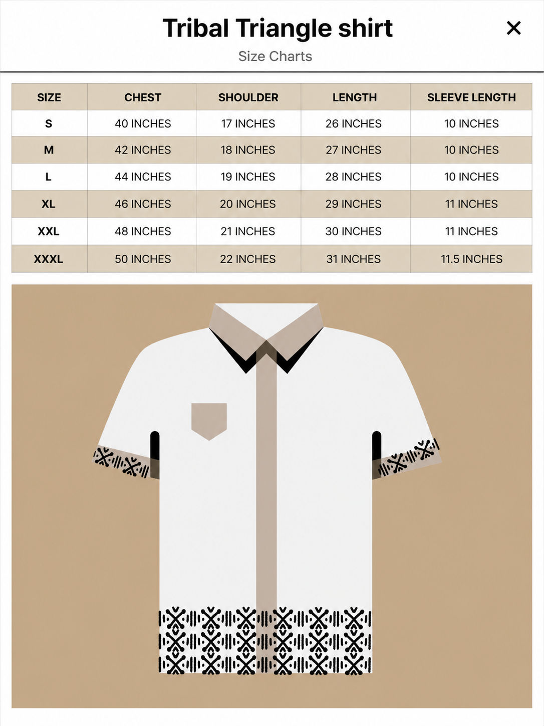 Tribal Triangle shirt